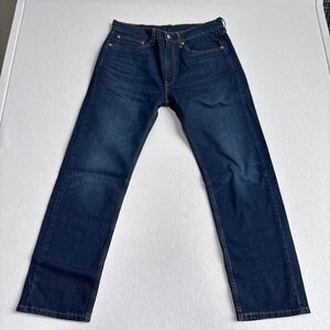 Levi's 505 Regular Eco Ease Straight Leg Jeans Mens 34x30 Dark Wash NWT Casual